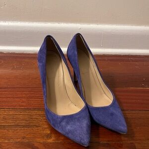 Jcrew Heels Classic Women's Pointed-Toe Suede Pumps in Blue
